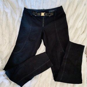 Gucci black skinny Pants with belt size 38